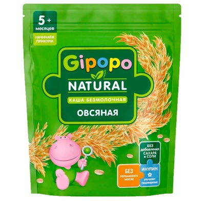 Каша Овсяная безмолочная 180 г с 5 месяцев Gipopo 1